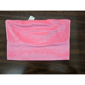 Aerie Pink Velvet Tube Top NWT Strapless Stretch Bandeau Soft Lounge XS